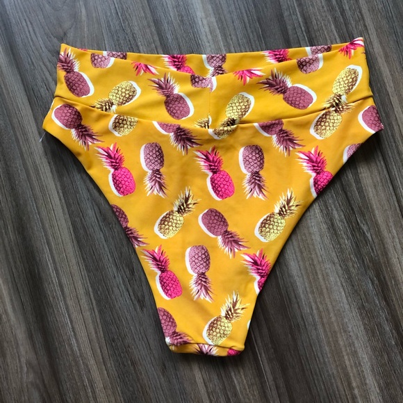 ASOS aerie Pineapple High Waisted Bikini Bottom - Picture 6 of 8